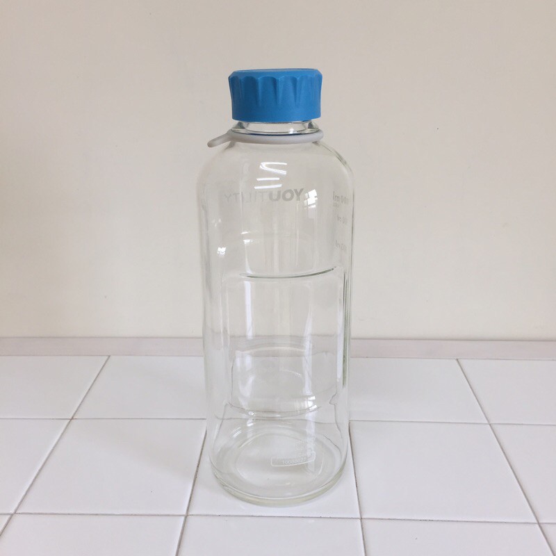 德國製 DURAN YOUTILITY 玻璃瓶 血清瓶 GL45 環保水瓶 玻璃水瓶 1000ml $190（二手）免運
