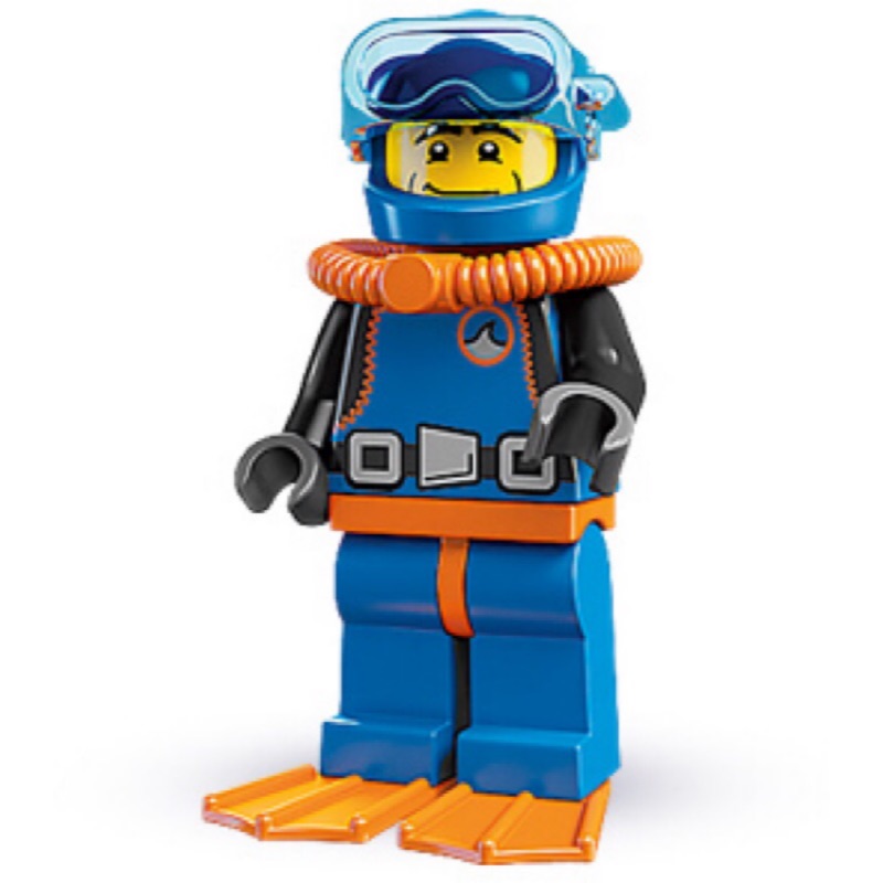 [BrickHouse] LEGO 樂高 8683 15號 Deep Sea Diver 潛水伕 夾鏈袋包裝 無書無袋