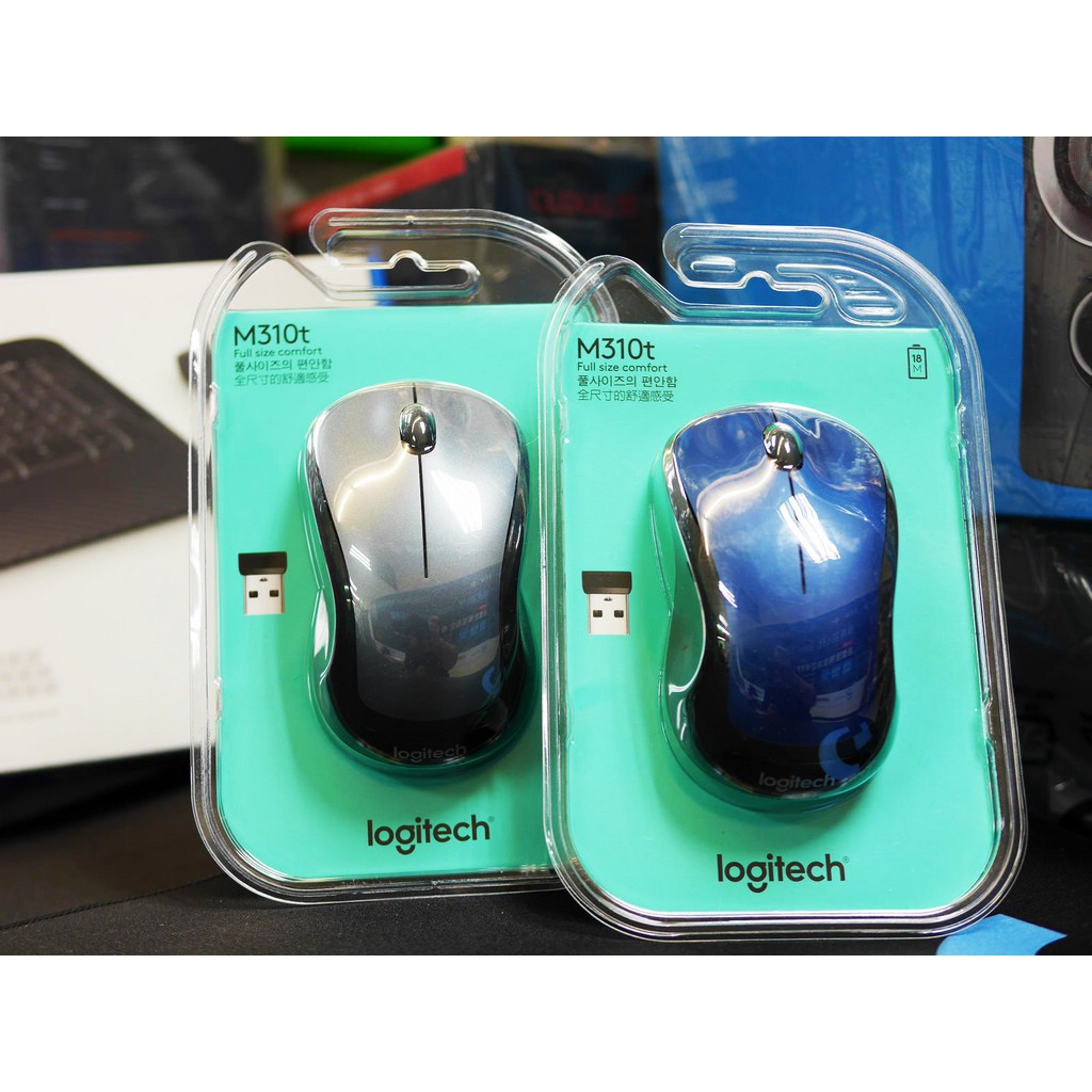 【本店吳銘】 羅技 logitech M310t 無線滑鼠 全尺寸光學滑鼠 左右手適用 2色可選 3年保固