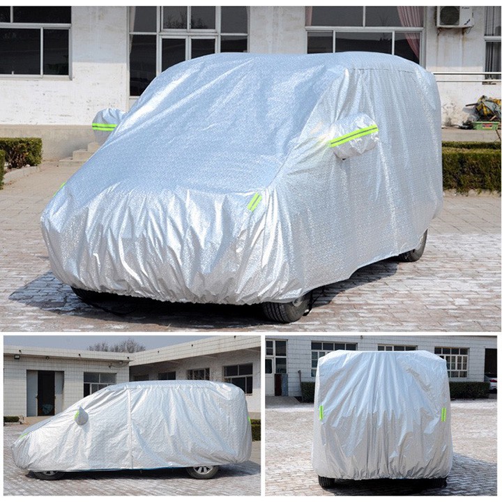 高級 3 層車罩可防止太陽、雨和灰塵,足夠適用於所有類型的汽車(起亞早上、vios、i10..) Oxm3