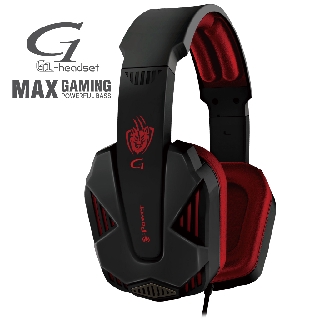 e-Power G1 耳罩式 有線 耳機 麥克風 遊戲型 黑紅
