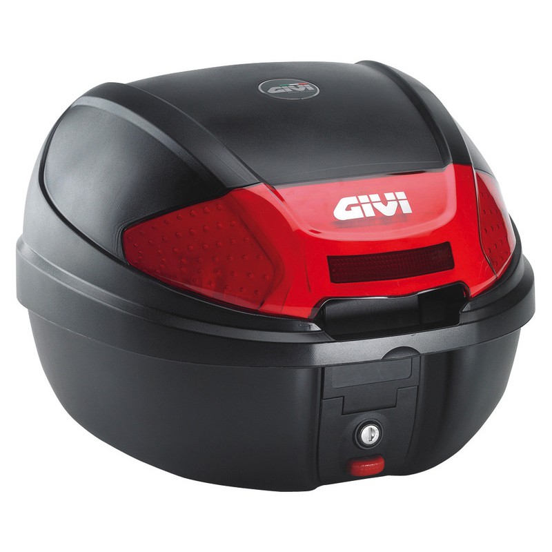 義大利 GIVI E300N2 30公升機車漢堡箱 紅色反光片無燈款 行李箱後箱(台中一中街)