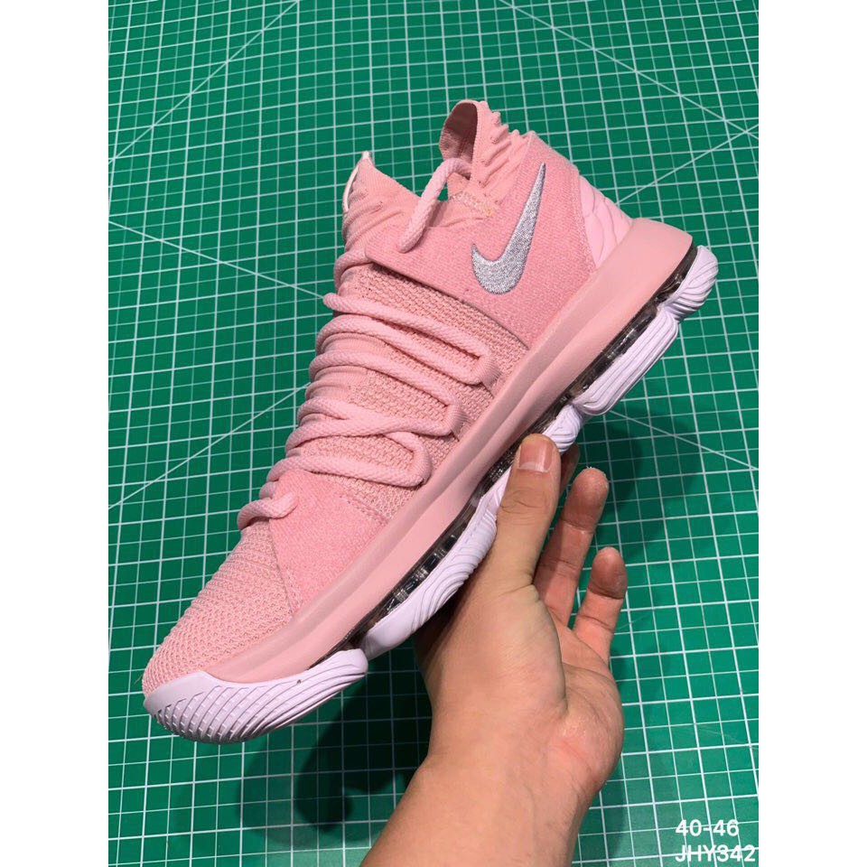 海外代購耐吉nike Zoom Kd10 Elite Ep 杜蘭特10代籃球鞋nba球鞋粉紅色戰靴男球鞋 蝦皮購物