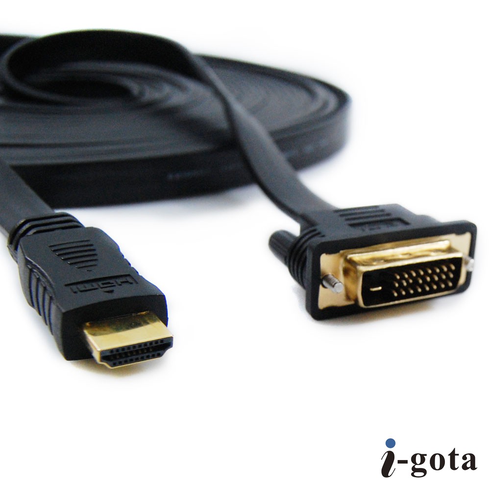 HDMI公 轉 DVI 24+1公 螢幕 扁線 1080P 電腦 筆電 DVI頭 線 HDMI 線 DVI 轉 HDMI