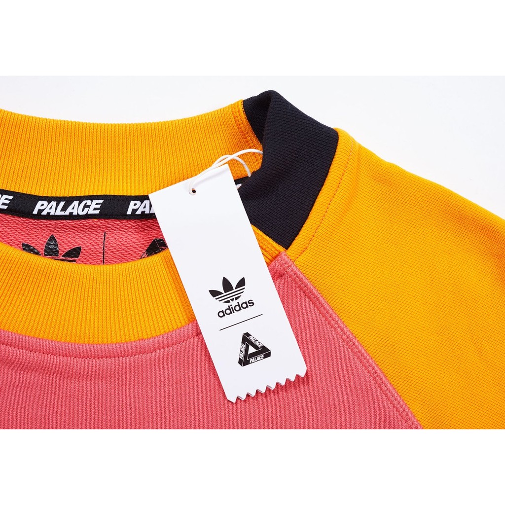 Adidas x Palace Skateboards Crewneck 灰橘粉紅| 蝦皮購物
