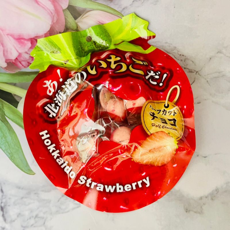 ^大貨台日韓^  日本 北海道 草莓 草莓巧克力 半切草莓 北海道草莓巧克力 65g