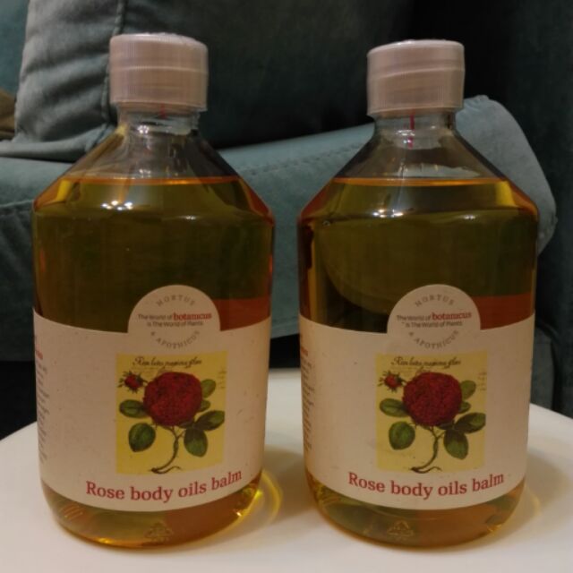 捷克 BOTANICUS(菠丹妮/波丹尼) 玫瑰香體凝脂/按摩油 500ml