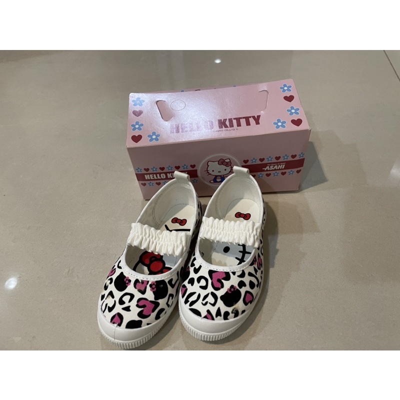 日本製 Asahi Hello kitty帆布鞋 娃娃鞋14cm