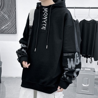 S-4XL 臺灣出貨 連帽帽T 男女同款 長袖帽T 連帽衛衣 內刷毛 長版帽T 刷毛T 休閒衛衣男 連帽外套 工裝衛衣