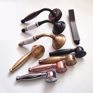 蓮蓬頭 手噴 婦洗器 全銅 復古 工業風 古銅色 銅製 青花瓷 黑色 掛架 壁掛架 花灑支架 多角度 黑色 金色 現貨