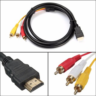 高畫質HDMI轉AV端子線 USB轉3RCA音視頻線音視頻線HDMI to 3RCA轉接頭1.5米 楊過頂姑姑
