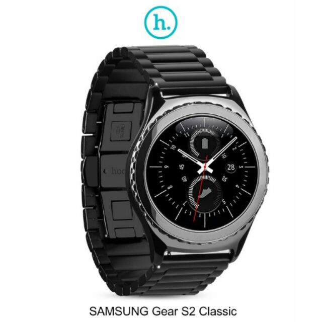 --庫米--HOCO SAMSUNG Gear S2 Classic 格朗錶帶三珠款 (黑色)
