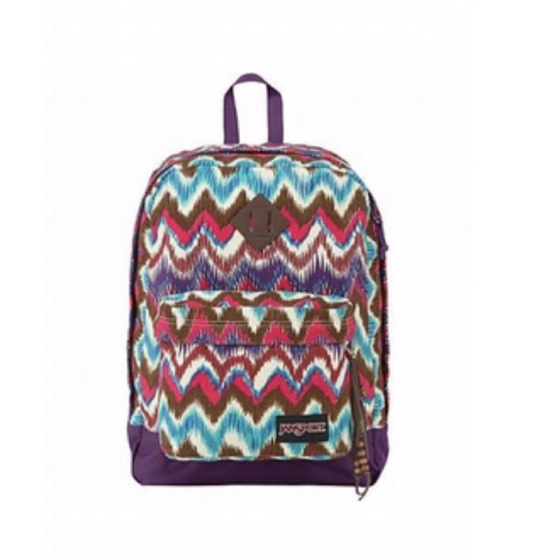 【JanSport】紫色後背包 Super FX Series Backpack 波西米亞風 露營風 書包 校園風音樂祭