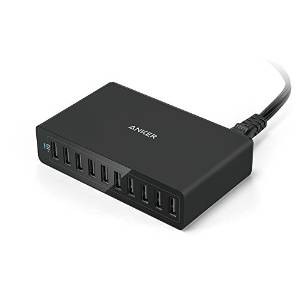 ～北國的店～現貨在台～黑白 Anker 60W 10Port 10孔 USB 充電器 PowerIQ 另有6孔熱賣中