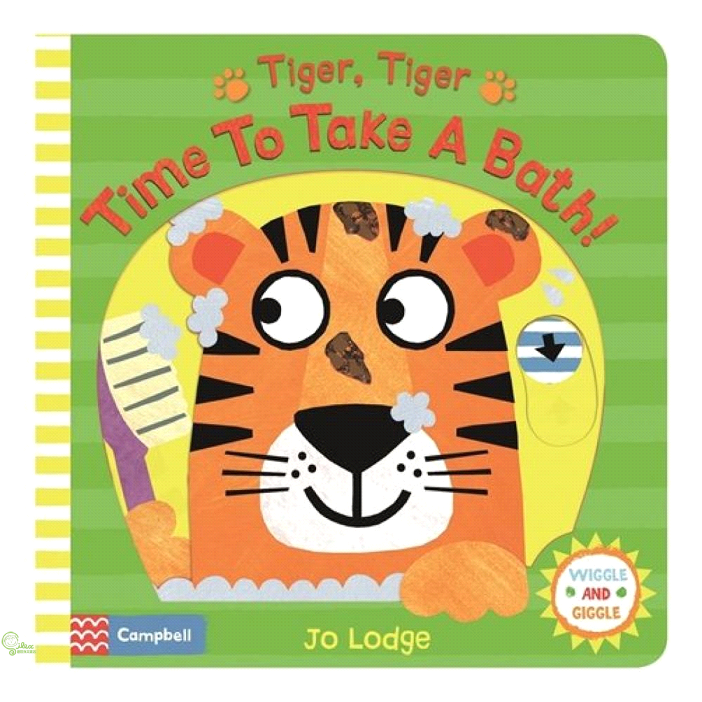 Tiger, Tiger, Time To Take a Bath! 推拉硬頁書（外文書）