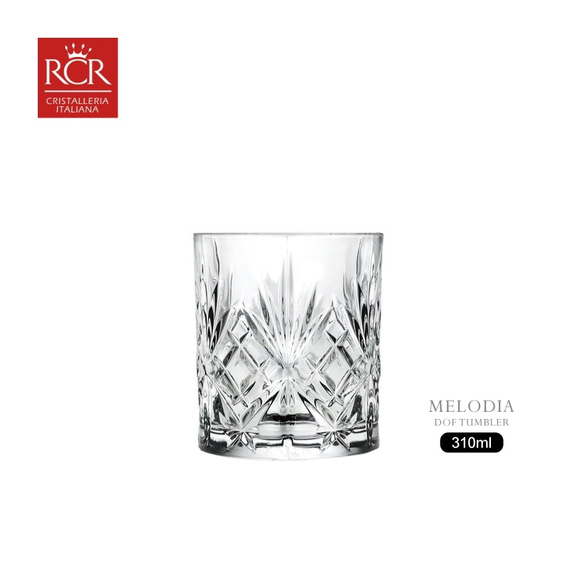 義大利RCR MELODIA系列威士忌杯 310ml水晶玻璃  水杯 烈酒杯 雞尾酒杯 KAYEN