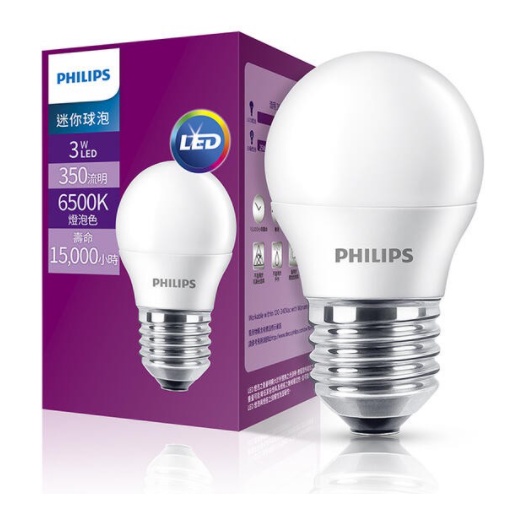 含稅【原廠2年保固】PHILIPS 飛利浦 LED E27 3W 迷你小燈泡 純淨光 黃光 白光 全電壓