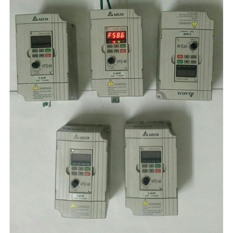 🌞二手現貨保固 DELTA台達 VFD-M VFD004M23A 0.4KW 1/2 HP變頻器 VFD004M21A