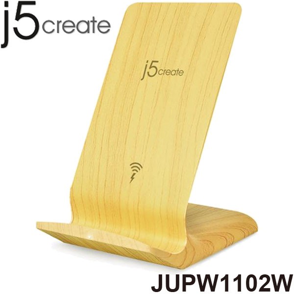 【3CTOWN】含稅 j5 create JUPW1102W 10W雙線圈木紋無線快充座(附QC3.0 USB快速充電器