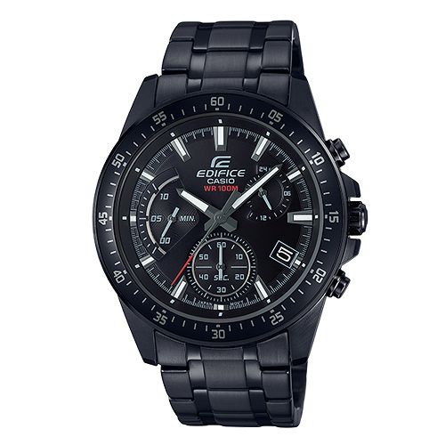 【CASIO】EDIFICE 經典賽車腕錶-黑(EFV-540DC-1A)正版宏崑公司貨