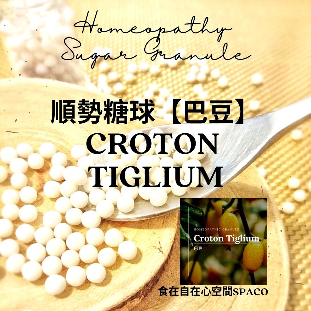 順勢糖球【巴豆●Croton Tiglium】Homeopathic Granule（翻攪而排出問題／夏季／肌膚氣場）