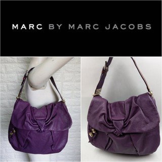 美國【MARC BY MARC JACOBS(MJ)】深紫色真皮肩揹包