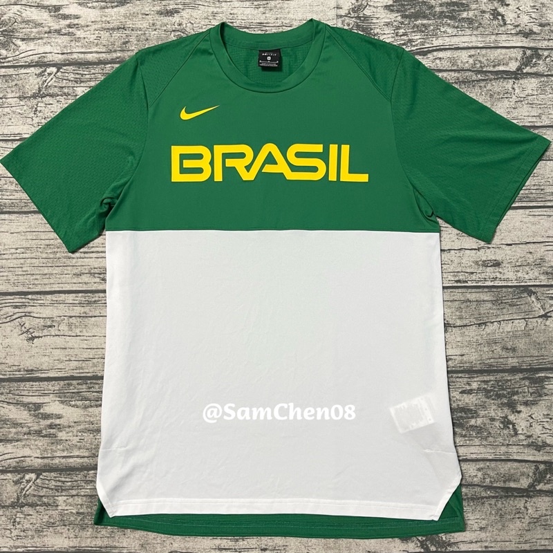 Nike FIBA 世界盃 巴西 球員版 熱身 短袖 球衣 背心 雙面 練習衣 奧運 美國隊 Barbosa kobe