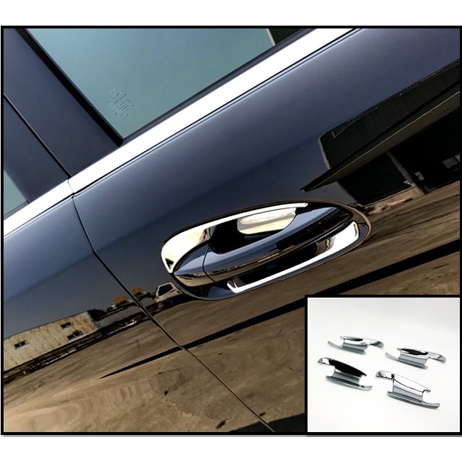 圓夢工廠 Benz GLK X204 GLK220 GLK250 GLK280 改裝 鍍鉻銀 車門防刮把手門碗內襯貼
