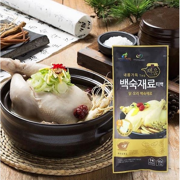 現貨 韓國桑葉蔘雞湯藥材包100g 人蔘雞湯 藥膳