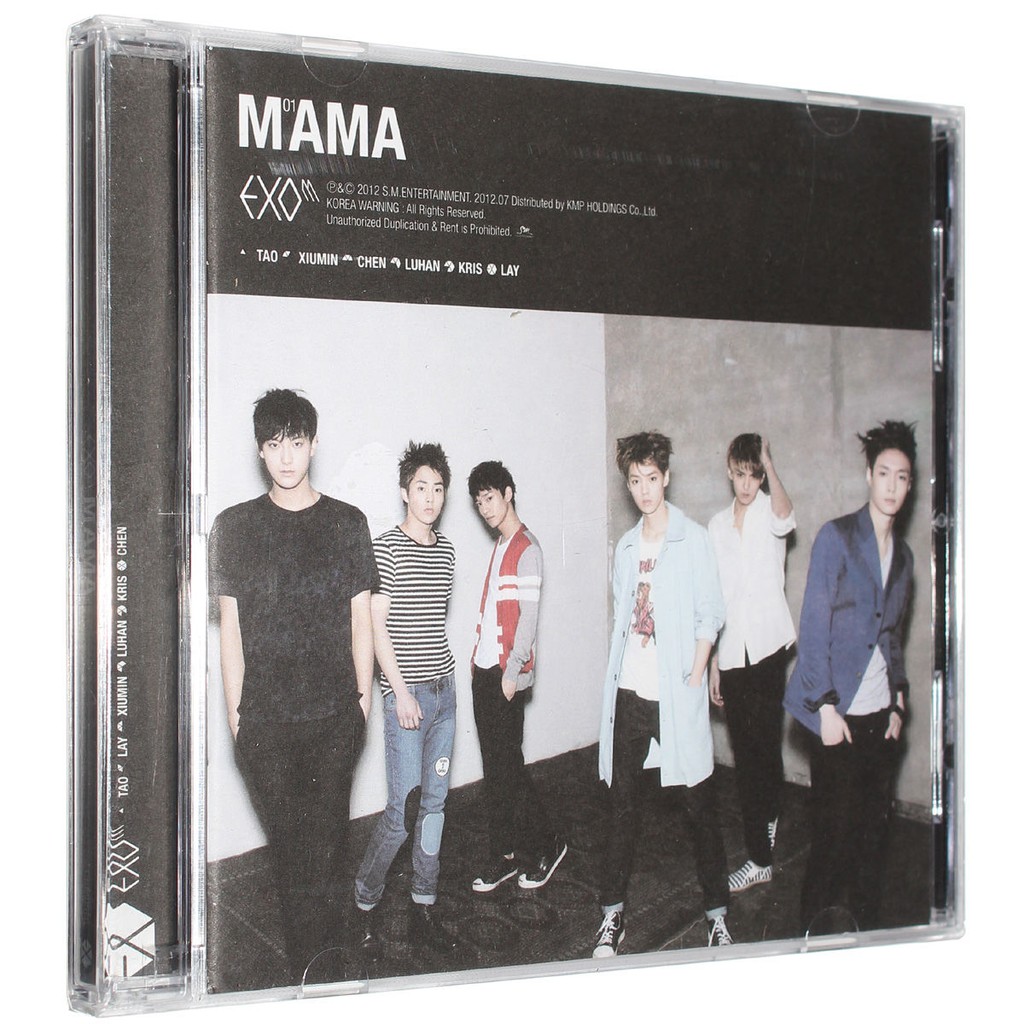 正版唱片exo M專輯mama 迷你專輯cd 小卡 歌詞寫真本 蝦皮購物