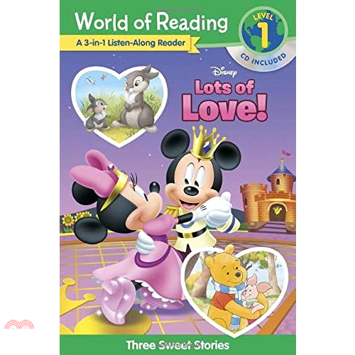 Disneys Lots of Love Collection 3-in-1 Listen Along Reader (Level 1) 迪士尼愛的3合1故事讀本（附CD）（外文書）