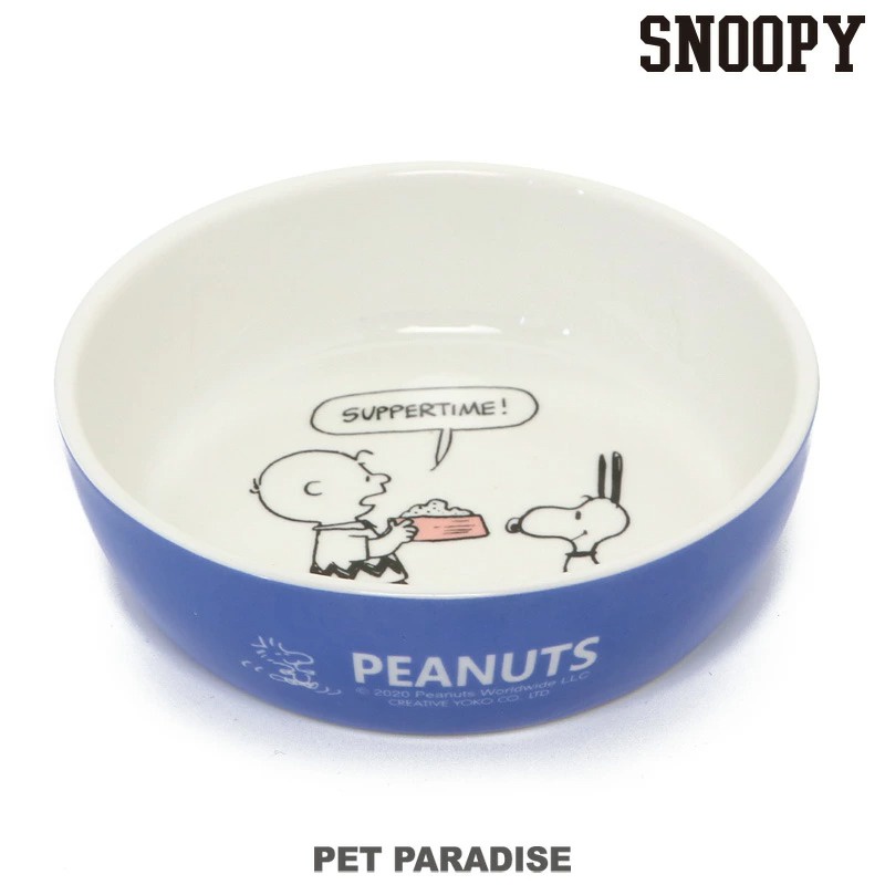 貝果貝果 日本 pet paradise 代理 SNOOPY 陶瓷可愛造型碗 [E715]