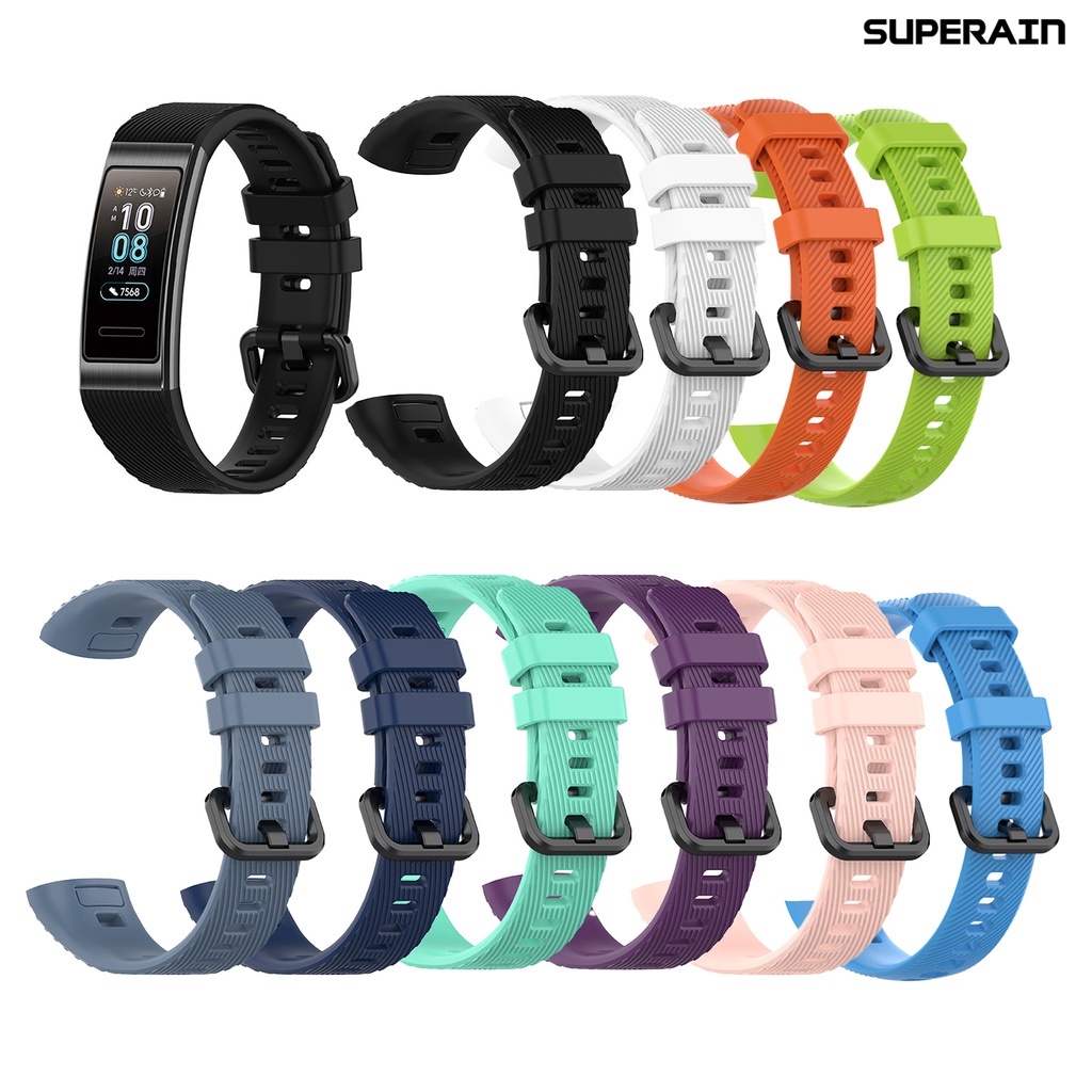 superain 適用於華為手環4 pro華為band 3/華為3pro錶帶智能手錶手錶腕帶