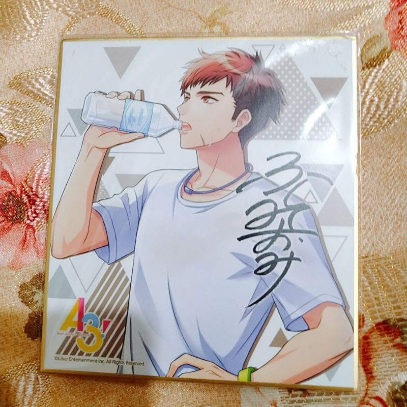 A3 伏見臣運動喝水角色簽名色紙 蝦皮購物