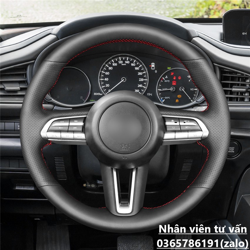Mazda 3 2021、Mazda CX30 皮革方向盤套高品質納帕