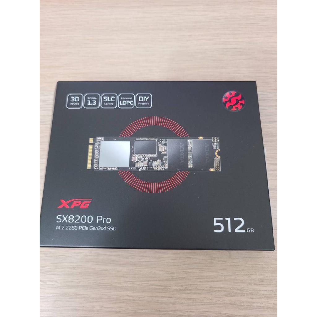威剛XPG SX8200 Pro 512G/M.2 PCIe Gen3x4 M.2 2280 SSD 五年保(已拆保內)