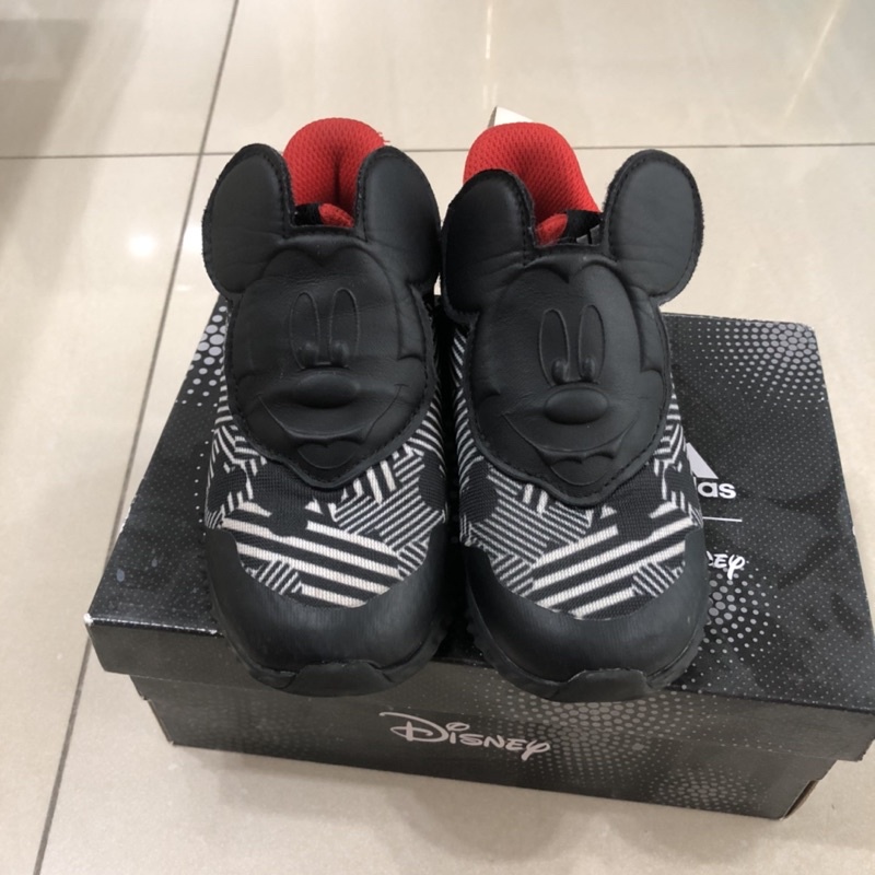 adidas x Disney Mickey 小童 童鞋 16cm 全黑