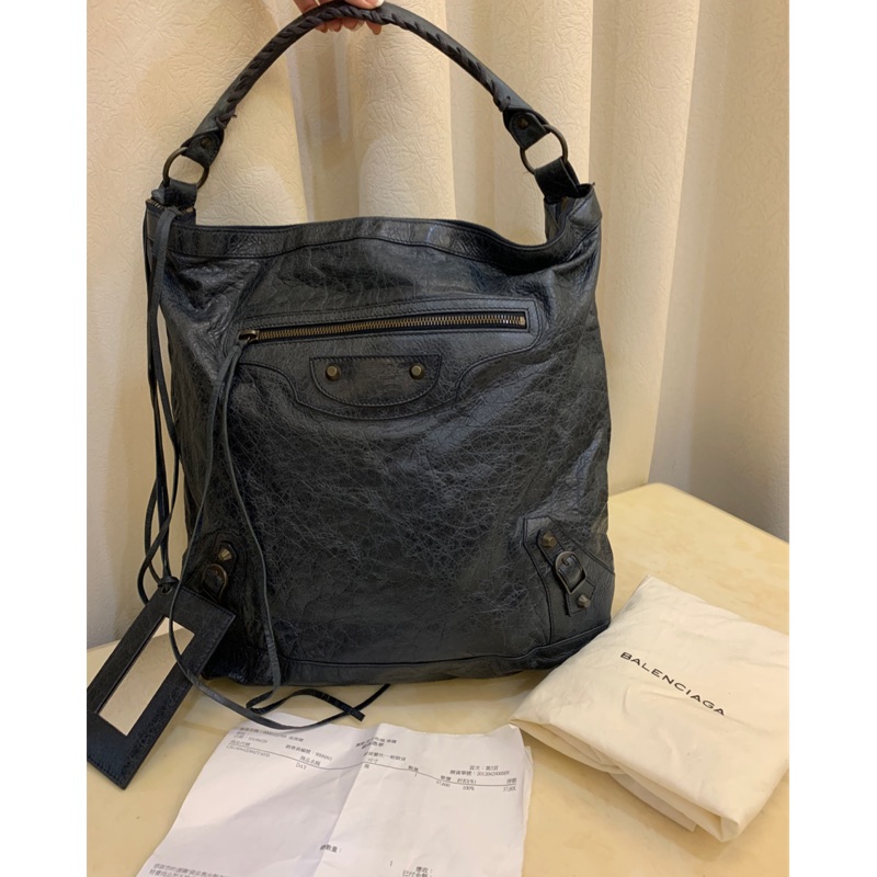 二手精品 BALENCIAGA 巴黎世家 DAY 單肩背機車包
