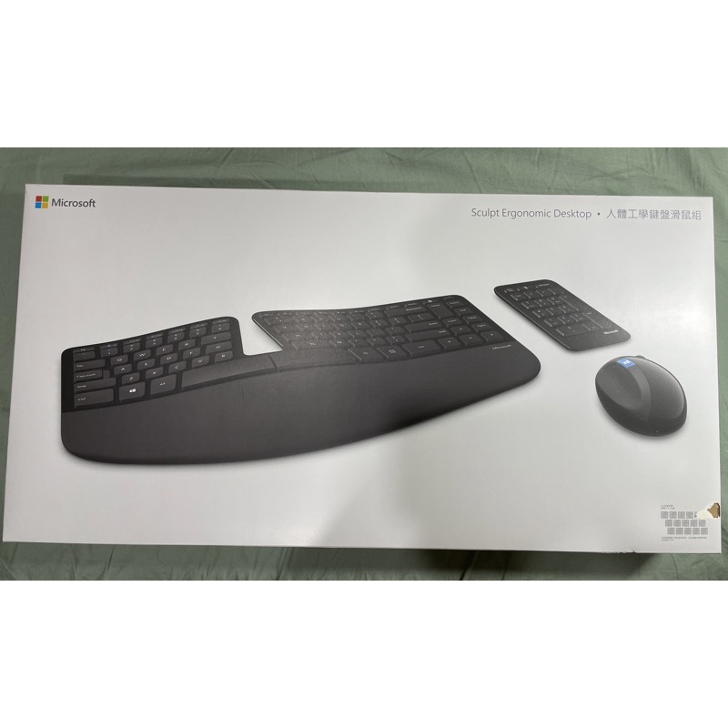 微軟 人體工學鍵盤滑鼠組 Microsoft Sculpt Ergonomic Desktop