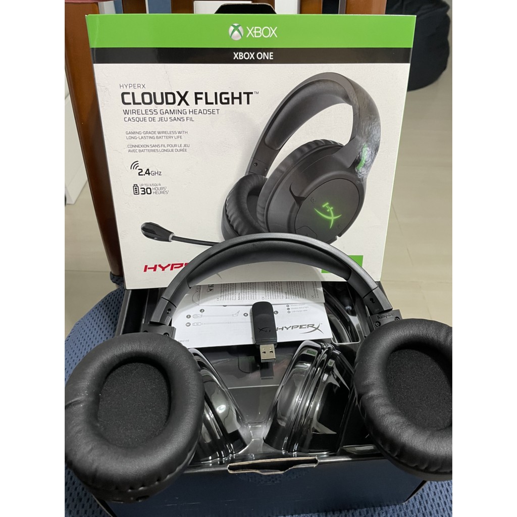二手極新 現貨 原廠公司貨 HyperX CloudX Flight Xbox專用無線電競耳機 官方授權耳機