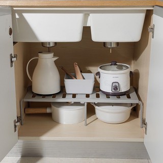 廚房置物架 家用調味料收納架 可伸縮落地多用架 塑料調料架