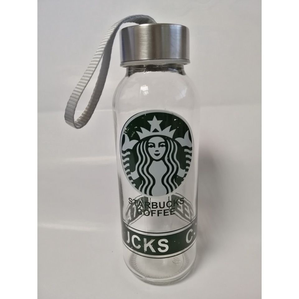 [紅絲帶]STARBUCKS 星巴克玻璃水瓶(小瑕疵) #義賣