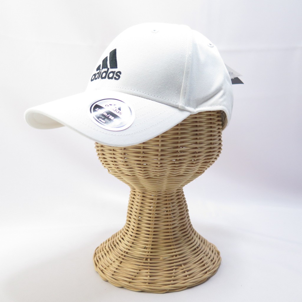 ADIDAS BBALL CAP COT 老帽 棒球帽 青少年/男/女帽圍 FK0890 白 後可調【iSport】