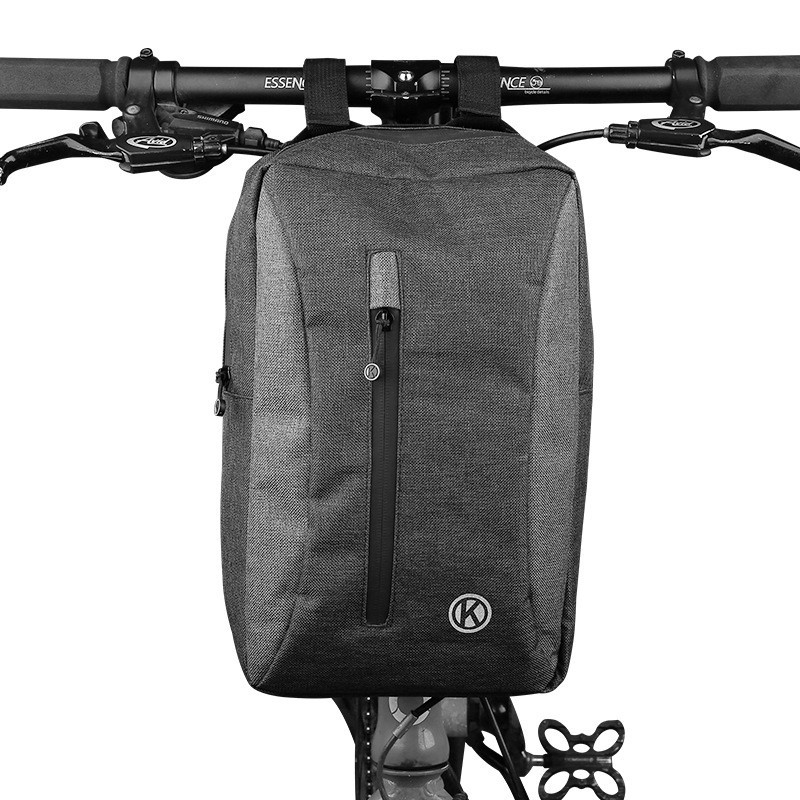 車把包 車頭包 上管包 前首包小折 小徑 大容量  自行車 可當背包【坤騰國際】