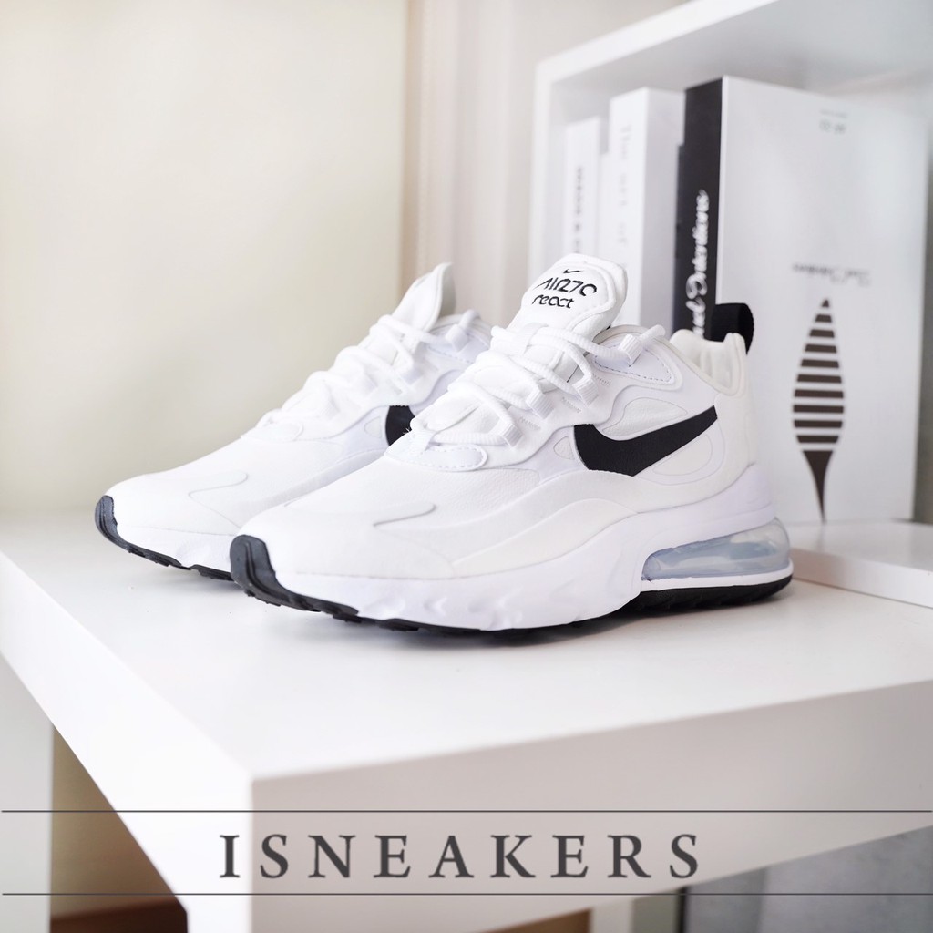 ISNEAKERS Nike Air Max 270 React 黑 白 熊貓 雜誌款 休閒鞋女鞋 CI3899-101