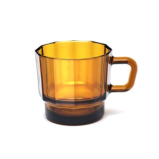 【HMM】 W Glass 玻璃杯 - 琥珀色《屋外生活》玻璃杯 飲料杯 馬克杯 咖啡杯 果汁杯 茶杯 杯子