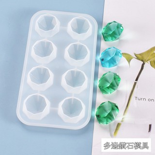 🚀臺灣出貨【小陶器手作素材】多邊透光鑽石手工自製擺臺裝飾矽膠模具