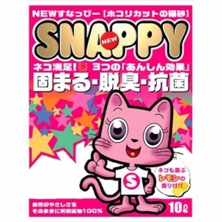 SNAPPY貓砂 檸檬香粗顆粒破碎砂，10L低粉塵貓砂