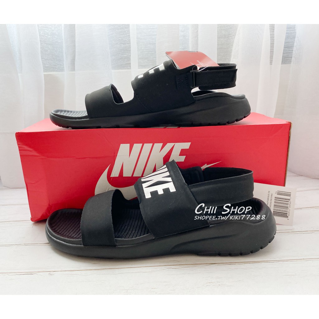 nike tanjun sandals black