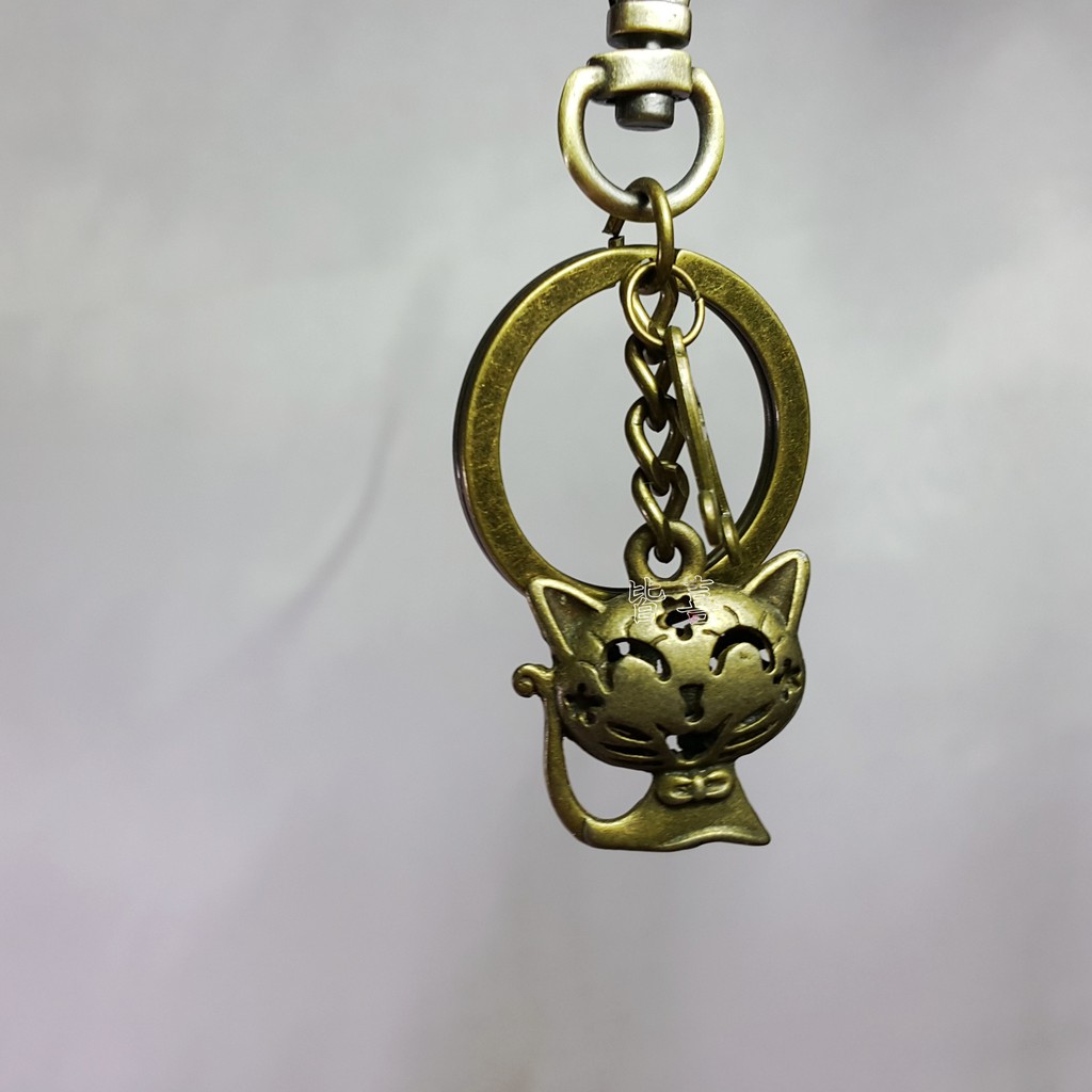 歡樂貓cat鑰匙圈｜古銅鑰匙圈｜可掛鑰匙、錢包、包包等物上｜#旅遊紀念品#鑰匙圈 #吊飾 #飾品 #掛件#禮物 #禮品